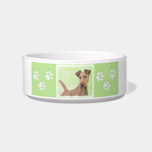Irish Terrier Painting - Niedliche Original Dog Ar Napf