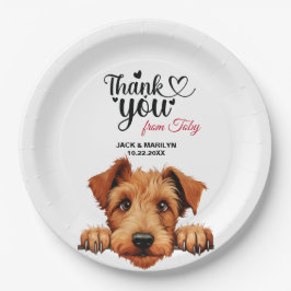 Irish Terrier Pappteller