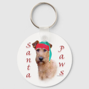 Irish Terrier Santa Paws Schlüsselanhänger