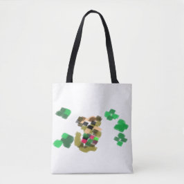 Irish terrier St Patrick's day fun Tasche