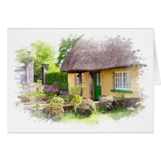 Irish Thatched Hütte Card