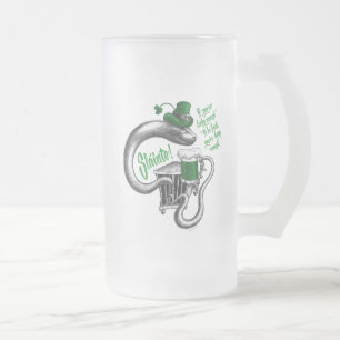 Irish Toast Frosted Glass Beer Mug Mattglas Bierglas