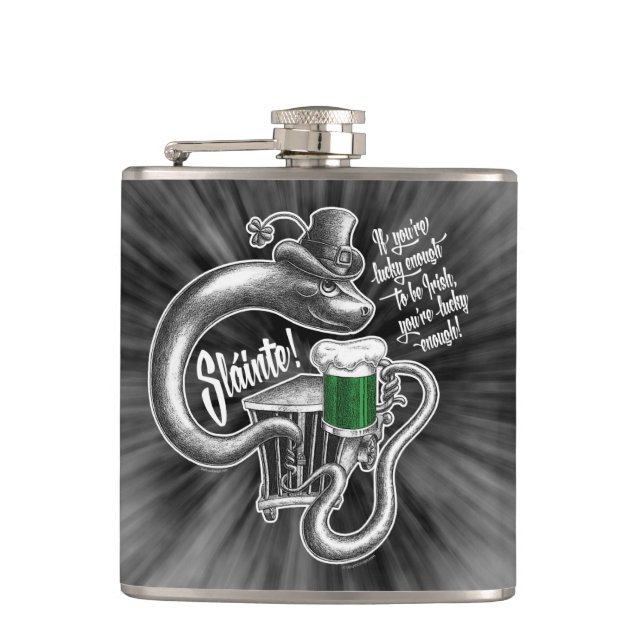 Irish Toast Hip Flask Flachmann (Vorderseite)