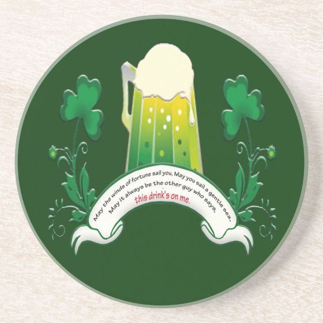 Irish Toast Untersetzer (Vorne)