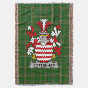 Irish Tottenham Coat of Arms Familienwappen Irland Decke