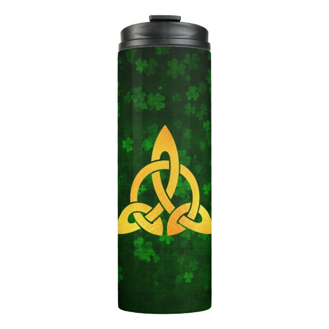 Irish Trinity Knot (Entwurf 1) Thermosbecher (Vorderseite)