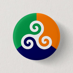 Irish Triskele Abzeichen Button