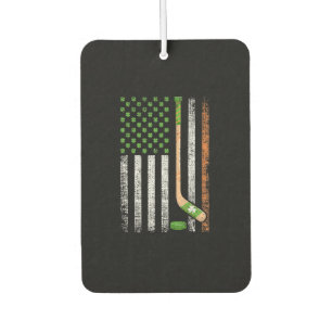 Irish USA Flag Leprechaun Lucky Hockey St Patrick Autolufterfrischer