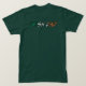 Irish Vater Ireland Flaggentypografie T-Shirt (Design Rückseite)