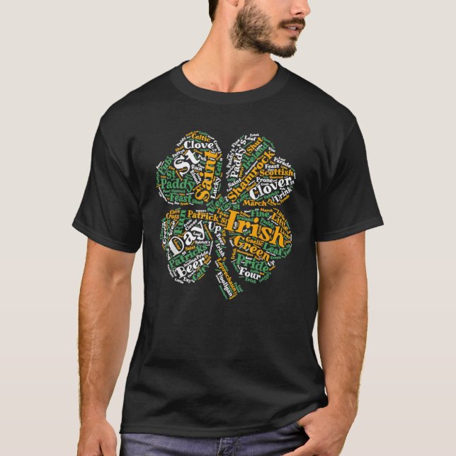 Irish Vierblättriges Kleeblatt Kleeblatt T-Shirt S (Vorderseite)