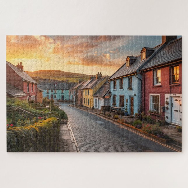 Irish Village Jigsaw Puzzle (Horizontal)