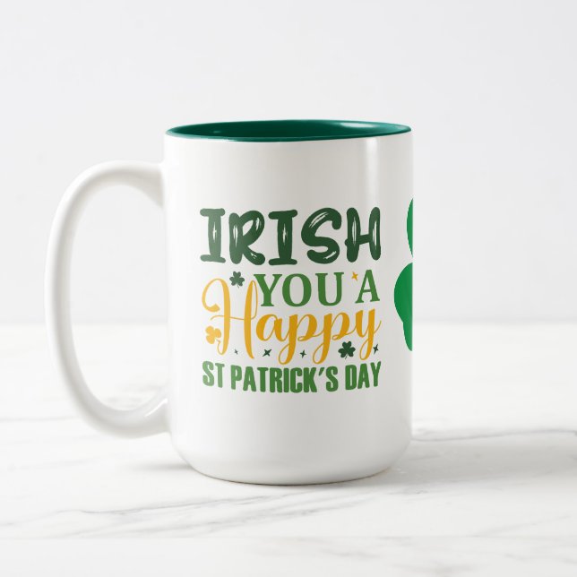 Irish vous un heureux St. Patricks jour Mug (Gauche)