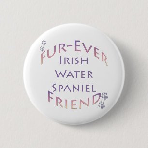Irish Water Spanel Furever Button