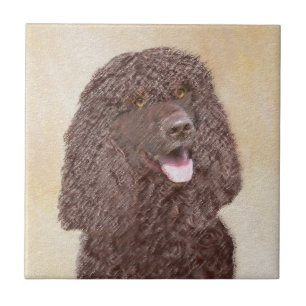 Irish Water Spanel Painting - Original Dog Art Fliese