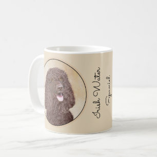 Irish Water Spanel Painting - Original Dog Art Kaffeetasse