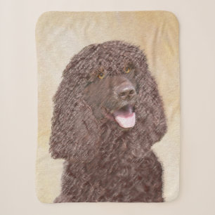 Irish Water Spanel Painting - Original Dog Art Sherpadecke