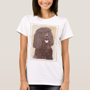Irish Water Spanel Painting - Original Dog Art T-Shirt