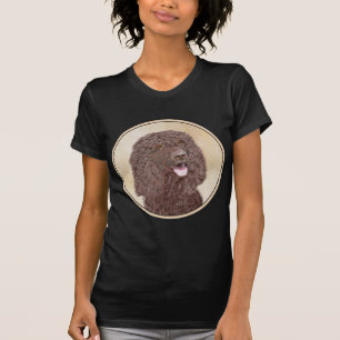 Irish Water Spanel Painting - Original Dog Art T-Shirt