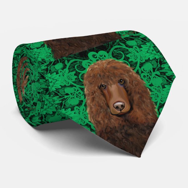 Irish Water Spaniel Krawatte (Gerollt)