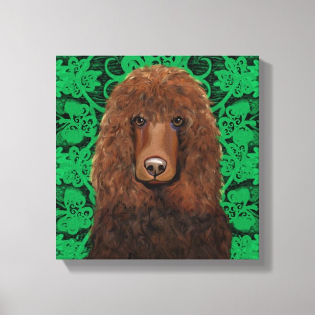Irish Water Spaniel Leinwanddruck (Vorderseite)