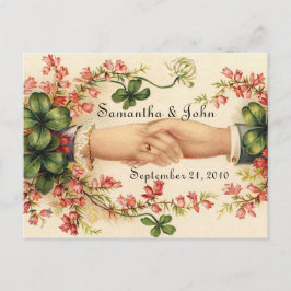 Irish Wedding Save the Date Ankündigungspostkarte