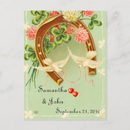 Irish Wedding Save the Date Ankündigungspostkarte