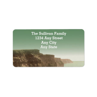 Irish Wedding Theme Cliffs of Moher Adressaufkleber