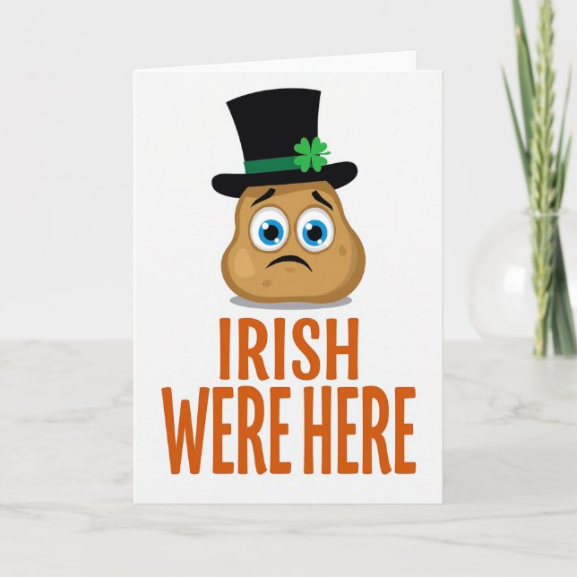 Irish Were Here Potato Card Karte (Vorderseite)