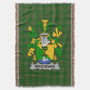 Irish Westenra Coat of Arms Familienwappen Irland Decke