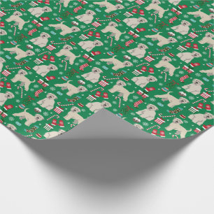 Irish Wheaten Terrier Weihnachtshund Geschenkpapier