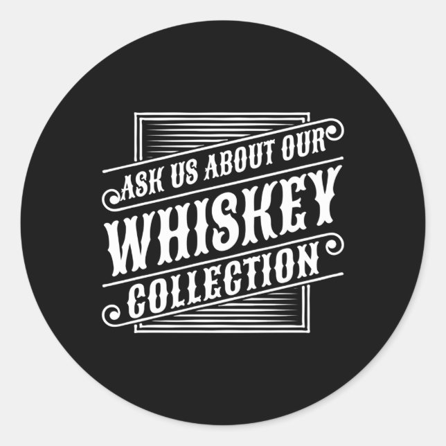 Irish Whiskey Singlemalalt Malt Single Scotch Whis Runder Aufkleber (Vorderseite)