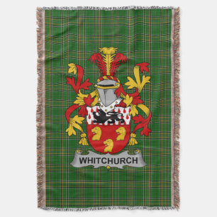 Irish Whitchurch Coat of Arms Familienwappen Irlan Decke