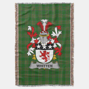 Irish Whitten Coat of Arms Familienwappen Irland Decke