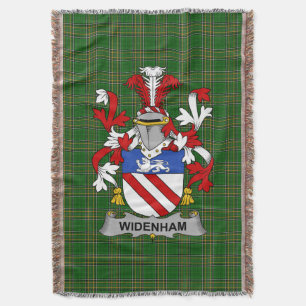 Irish Widenham Coat of Arms Familienwappen Irland Decke