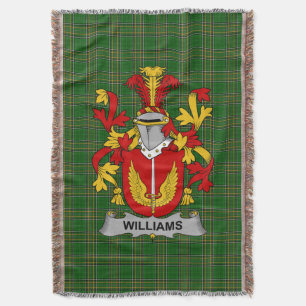 Irish Williams Coat of Arms Familienwappen Irland Decke