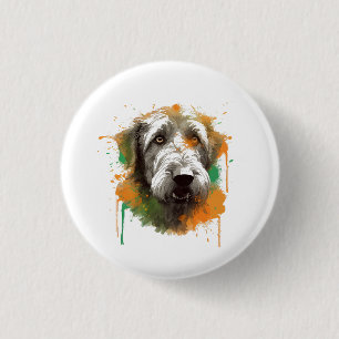 Irish Wolfhound Button