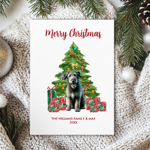 Irish Wolfhound Christmas Card Feiertagskarte