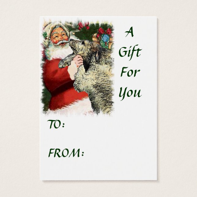 Irish Wolfhound Christmas Geschenke (Rückseite)