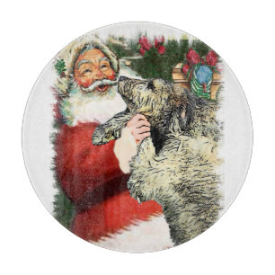 Irish Wolfhound Christmas Schneidebrett