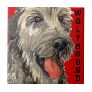 Irish Wolfhound Color Block Fliese