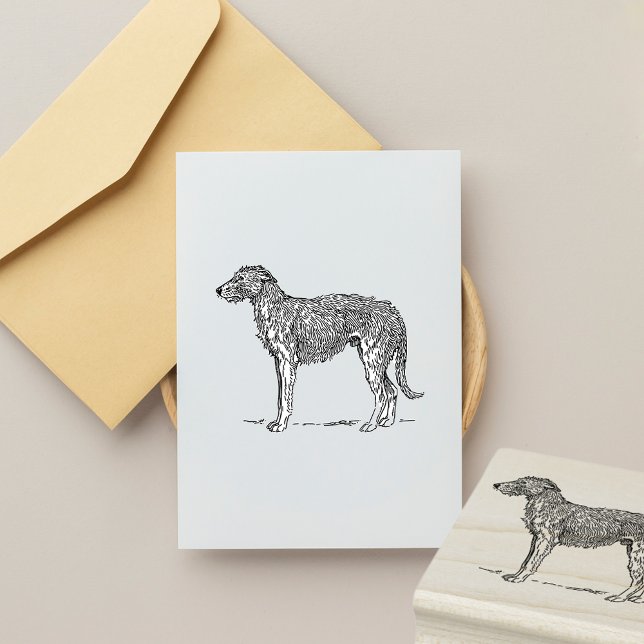 Irish Wolfhound Dog Breed Gummistempel (Von Creator hochgeladen)