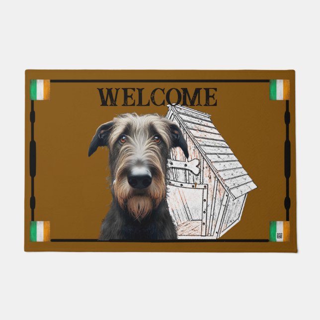 Irish Wolfhound Door Mat Fußmatte (Vorderseite)