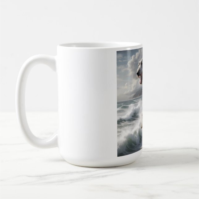 Irish Wolfhound Elegant Breed Coffee Tasse (Links)