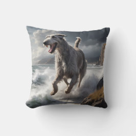 Irish Wolfhound Elegant Breed Throw Pillow Kissen