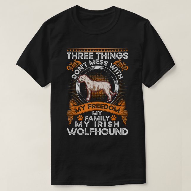 Irish Wolfhound Family Irish Wolfhound Irish Wolfh T-Shirt (Design vorne)