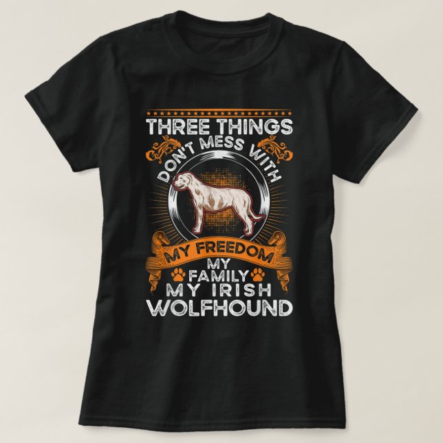 Irish Wolfhound Family Irish Wolfhound Irish Wolfh T-Shirt (Design vorne)
