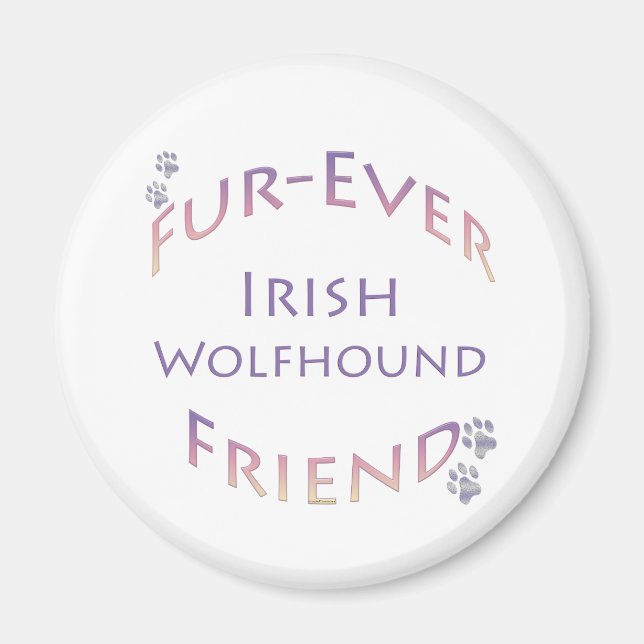 Irish Wolfhound Furever Magnet (Vorne)