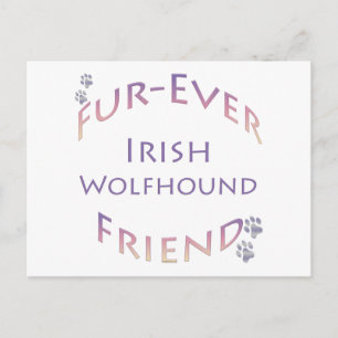 Irish Wolfhound Furever Postkarte