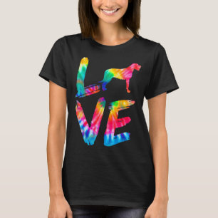 Irish Wolfhound Gefärbte Krawatte Liebe Dog Mama V T-Shirt