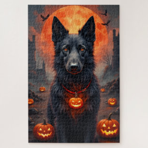 Irish Wolfhound Gothic Halloween-Porträtkunst